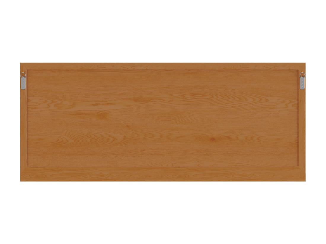 Vente Unique Miroir Mural Avec Tablette En Bois De Chêne - L. 120 X H. 50 Cm - Naturel - JIAO