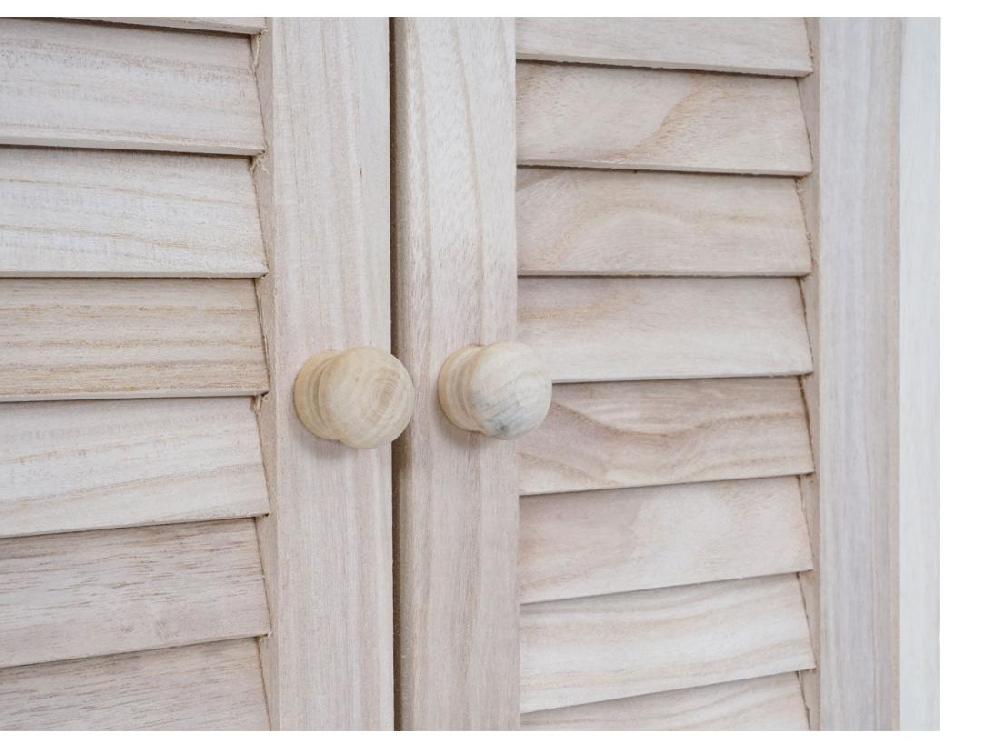 vente unique Miroir mural design fenêtre bois marron 42 x 5 x 53 cm 04_0003182