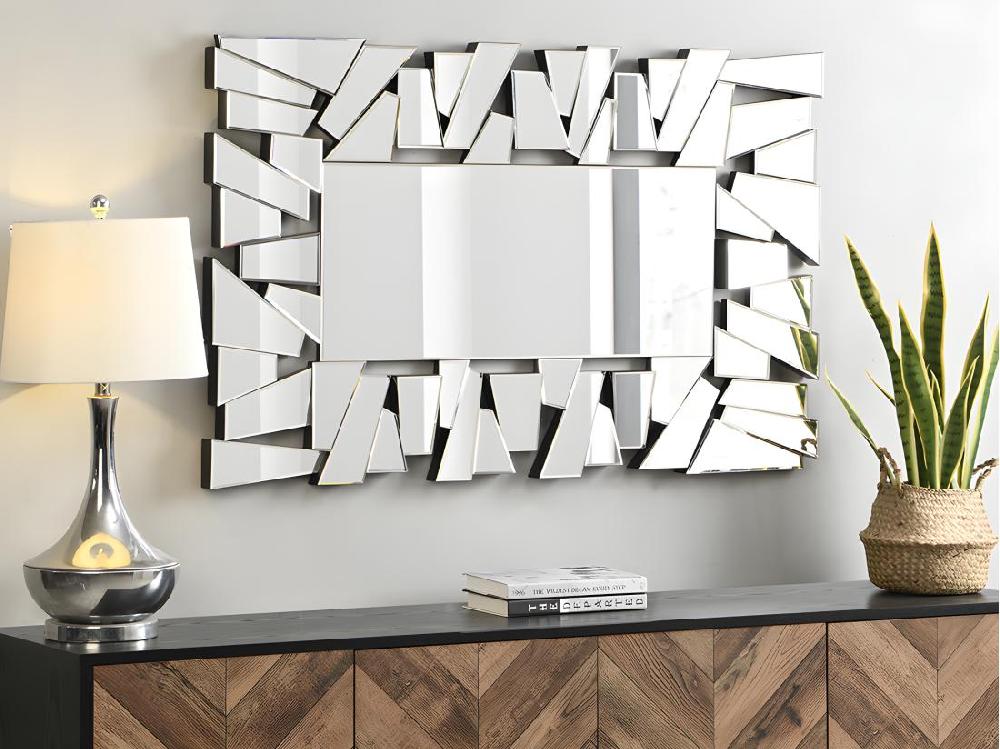 vente unique Miroir mural en inox - L. 120 x H. 76 cm - UYUNI