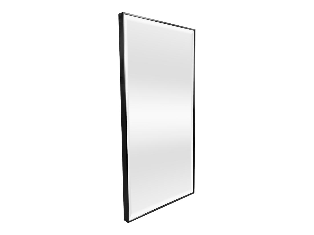 Vente Unique Miroir Mural Novoli Rectangulaire 102 X 52 Cm Noir [en.casa]