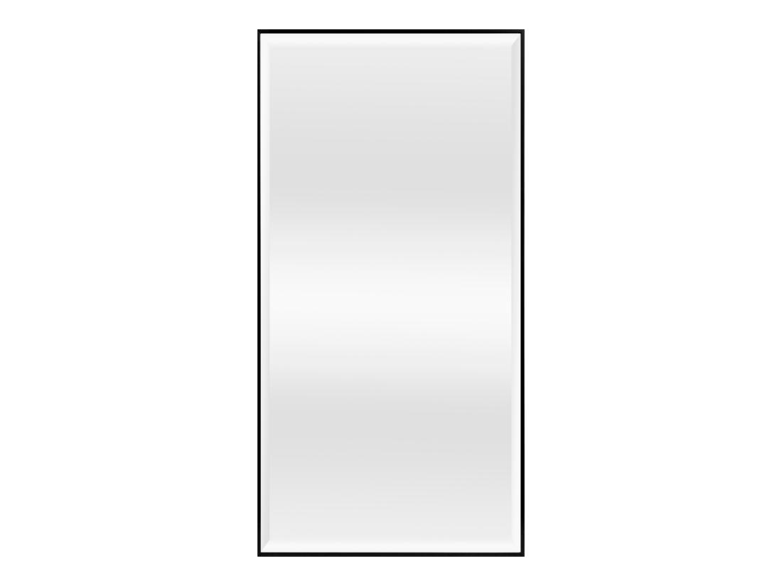 Vente Unique Miroir Mural Novoli Rectangulaire 102 X 52 Cm Noir [en.casa]