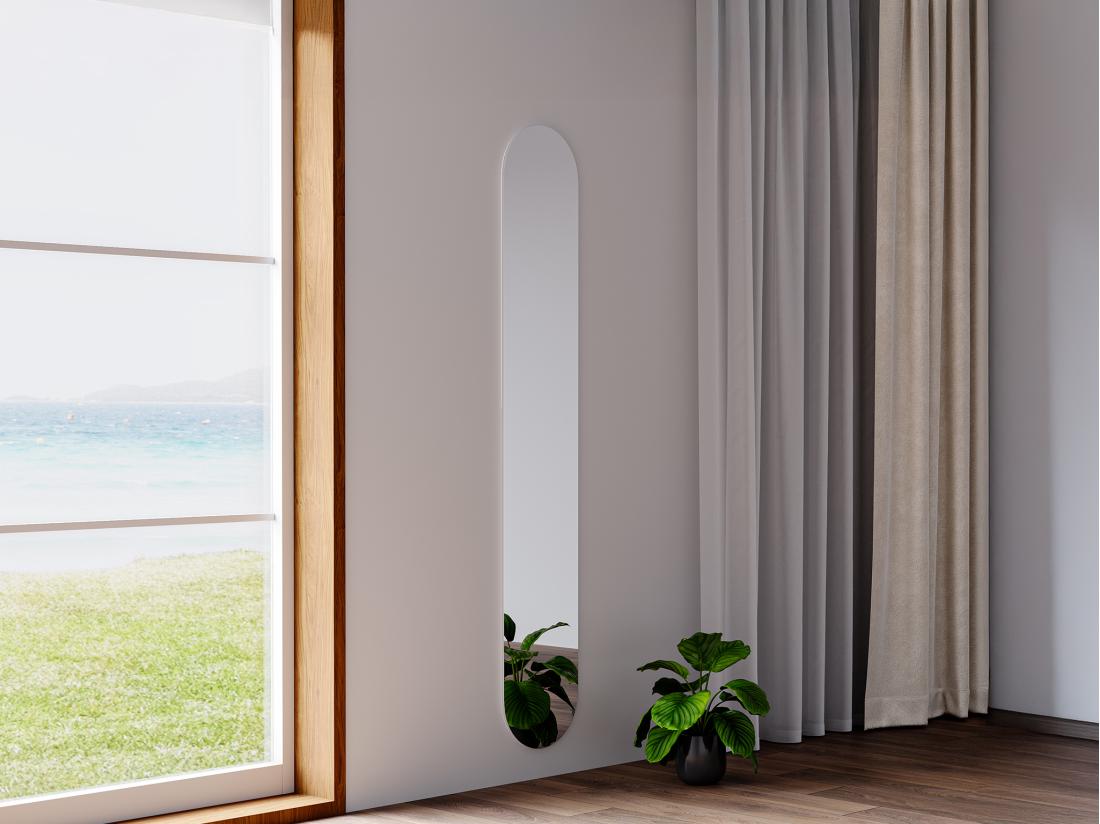 vente unique Miroir mural ovale - L. 30 x H. 175 cm - KANXI