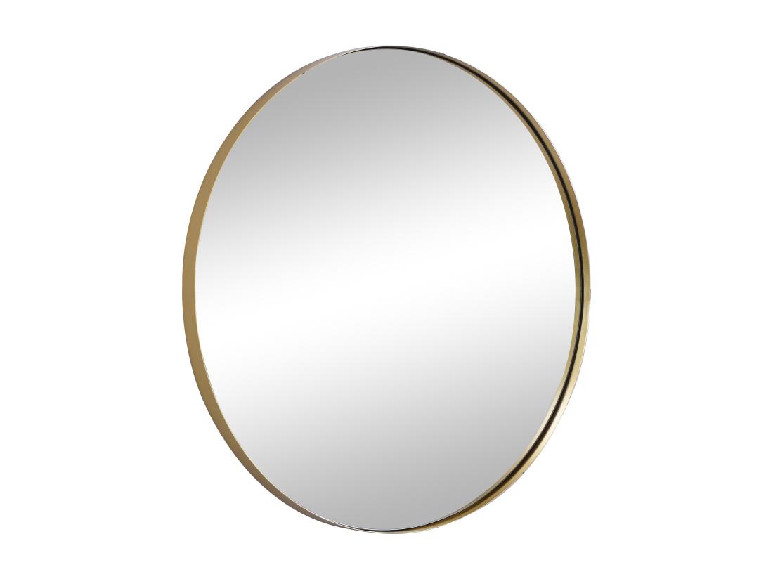 Vente Unique Miroir Mural Rond En Métal - D.80 Cm - Doré - JAFFREL
