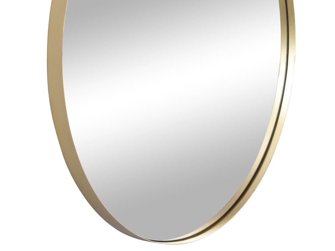 Vente Unique Miroir Mural Rond En Métal - D.80 Cm - Doré - JAFFREL