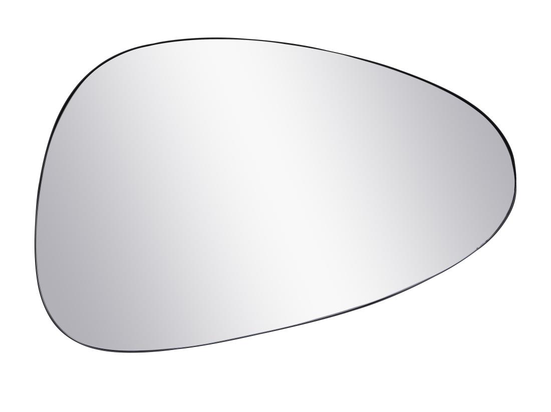 Vente Unique Miroir Organique En Métal - L. 72 X H. 35 Cm - Noir - MANAROLA