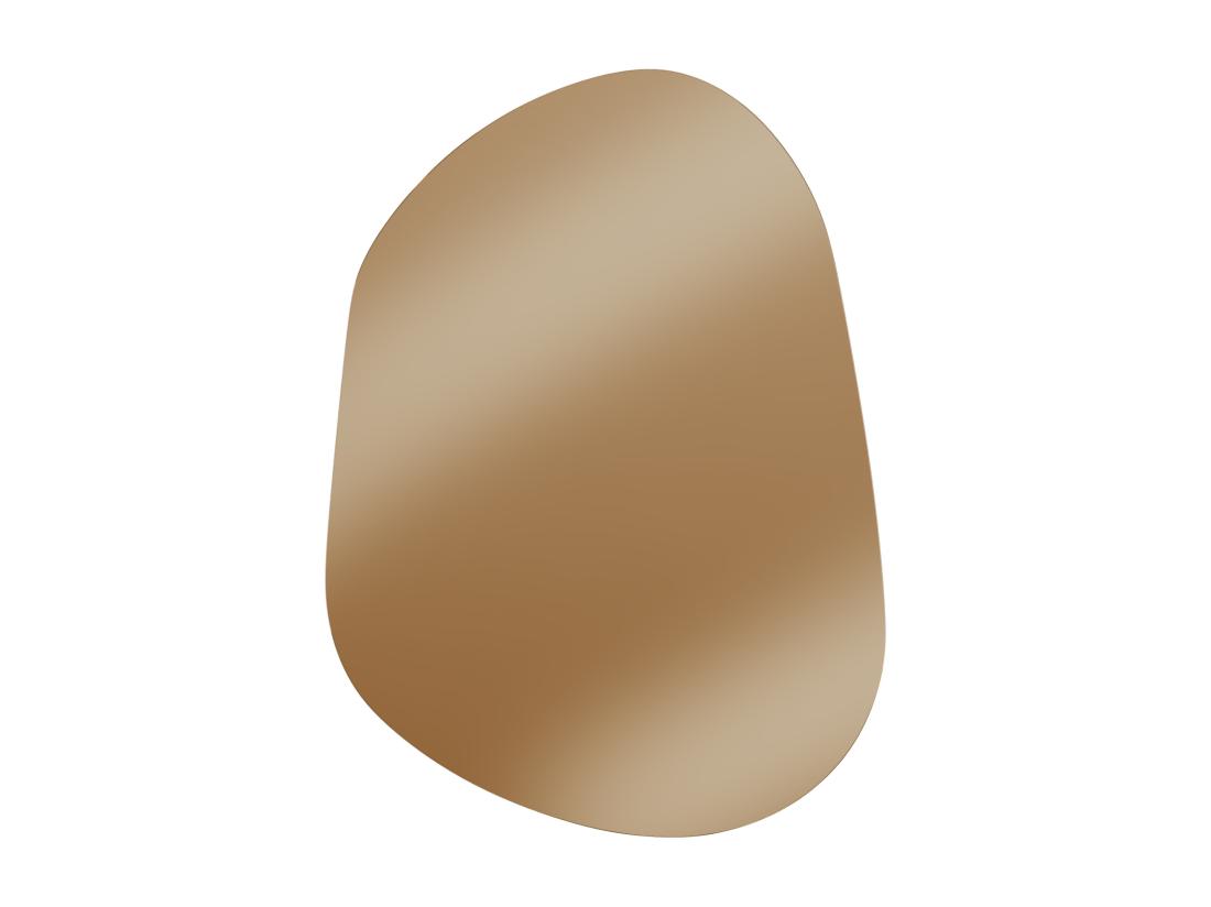 Vente Unique Miroir Organique Teinté Sans Cadre - L. 50 X H. 68 Cm - GUILINO