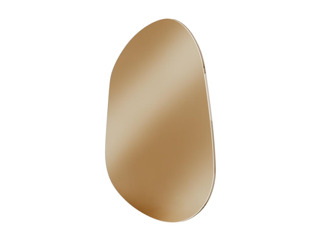 Vente Unique Miroir Organique Teinté Sans Cadre - L. 50 X H. 68 Cm - GUILINO
