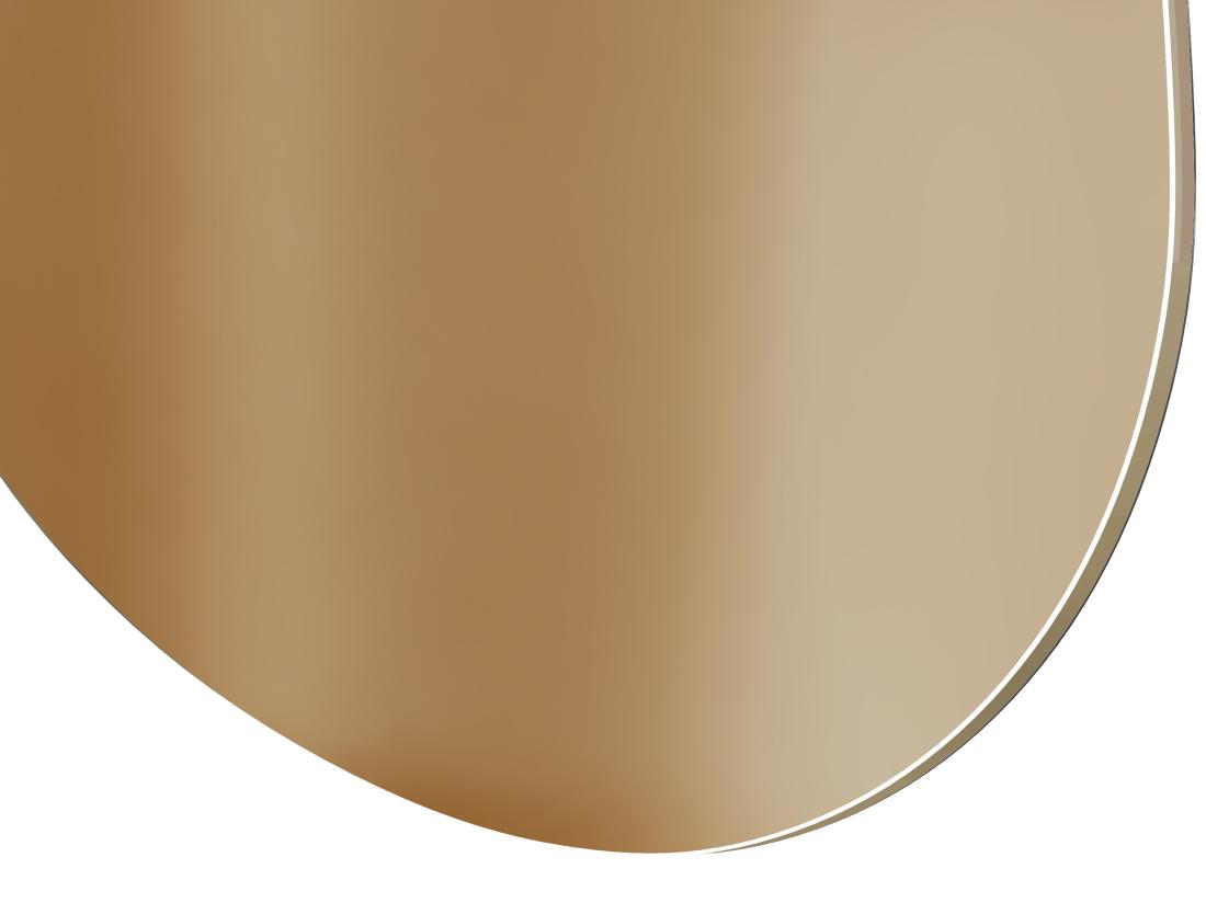 Vente Unique Miroir Organique Teinté Sans Cadre - L. 50 X H. 68 Cm - GUILINO