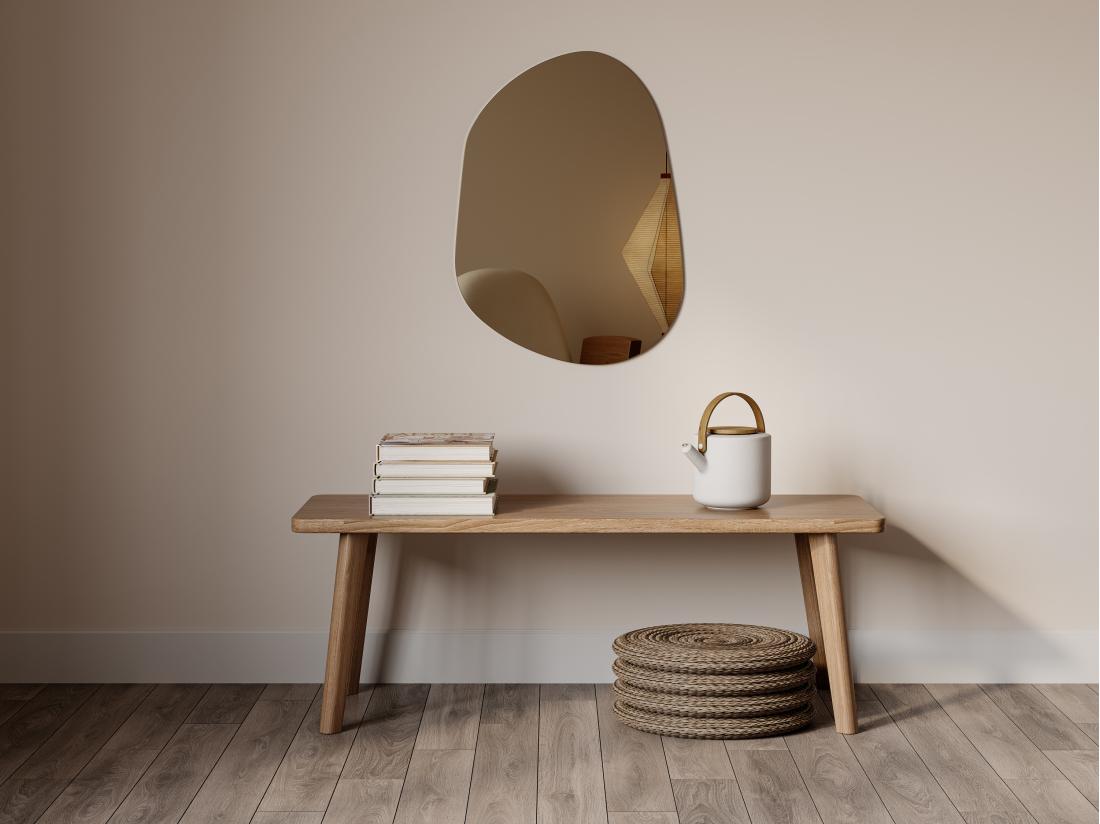 vente unique Miroir organique teinté sans cadre - L. 50 x H. 68 cm - GUILINO