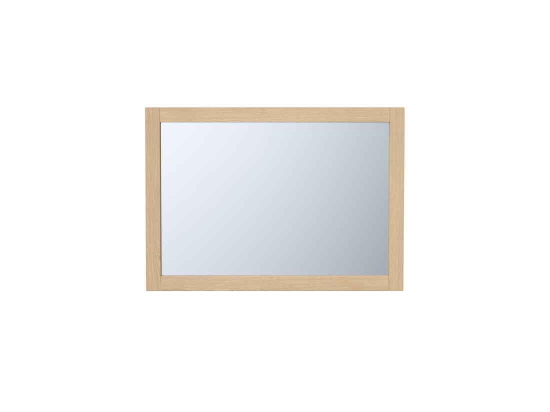 Vente Unique Miroir Rectangulaire Avec Contour Placage Chêne - L50 X H70 Cm - TIMEA