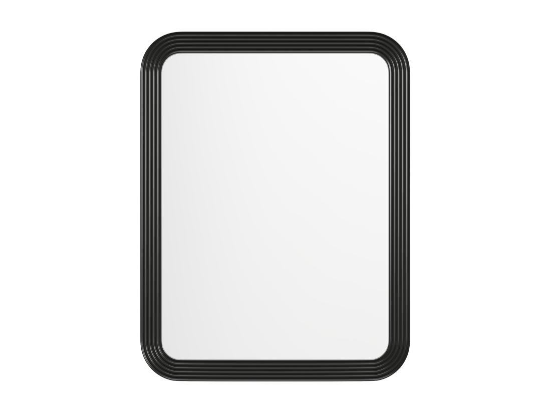 Vente Unique Miroir Rectangulaire En Bois De Paulownia - L. 85 X H. 110 Cm - Noir - JIMIA