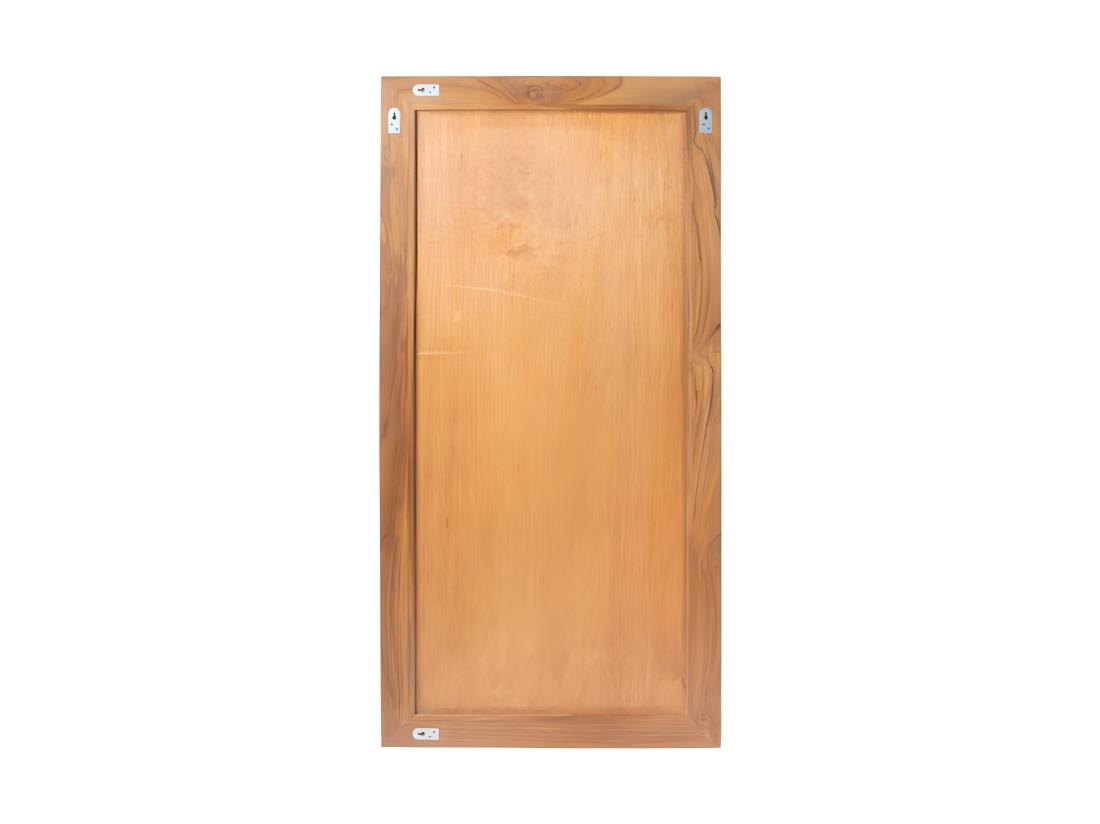 Vente Unique Miroir Rectangulaire En Teck Clair - 60 X 120 Cm - AMLAPURA