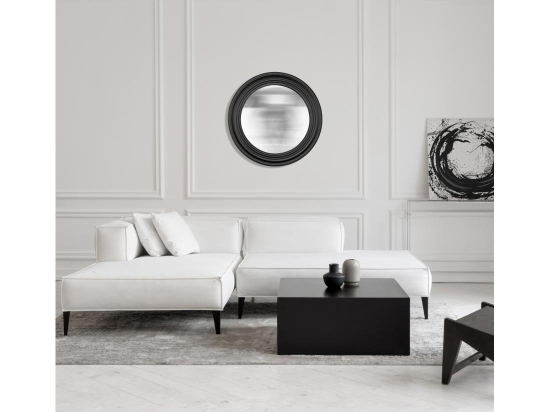 Vente Unique Miroir Rond Convexe 50cm Int Et 64cm Ext