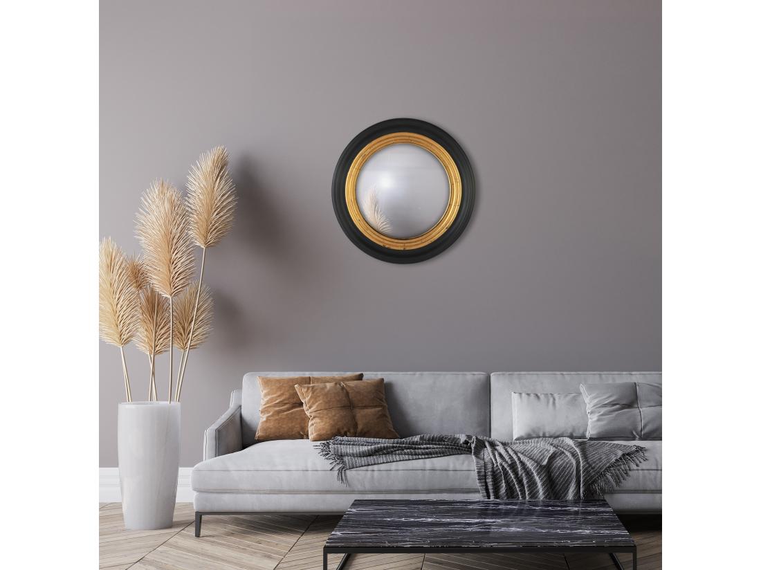 Vente Unique Miroir Rond Convexe 50cm Int Et 64cm Ext