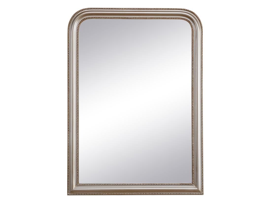 Vente Unique Miroir Style Vintage En Bois De Paulownia - L. 80 X H. 110 Cm - Champagne - HELOISE