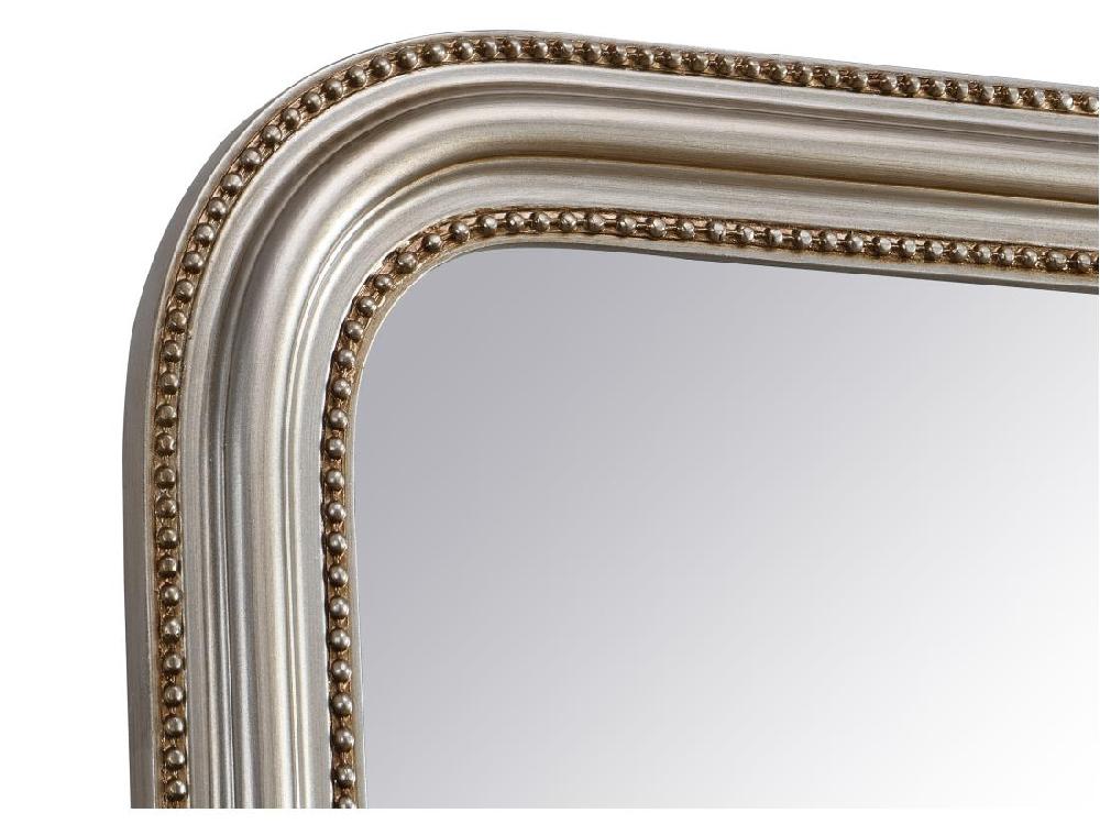 Vente Unique Miroir Style Vintage En Bois De Paulownia - L. 80 X H. 110 Cm - Champagne - HELOISE