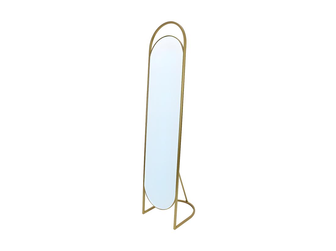 Vente Unique Miroir Sur Pied Psyché En Métal - L. 41 X H. 171 Cm - Doré - ZINEB