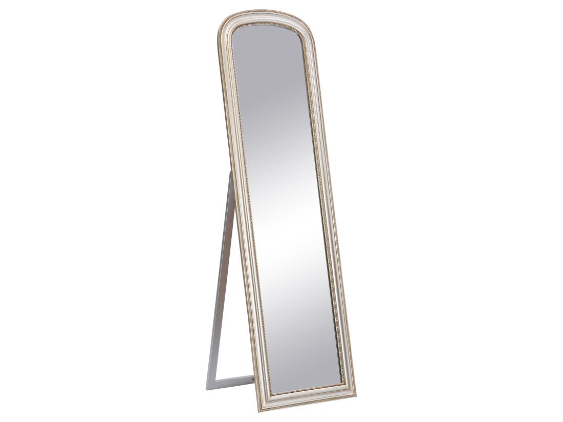 Vente Unique Miroir Sur Pied Style Vintage En Bois De Paulownia - Champagne - L.50 X H.170 Cm - TERESA