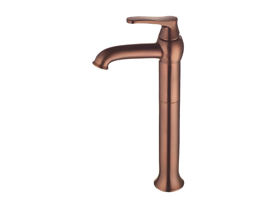 Vente Unique Mitigeur De Lavabo Rétro - 32 Cm - ART DECO - Cuivre Antique