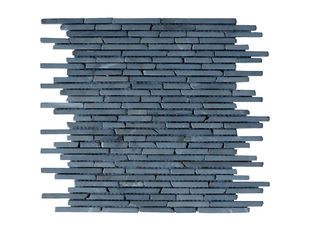 Vente Unique Mosaïque Sol Et Mur En Marbre Gris Anthracite - Pack De 1m² (dalles De 35x30 Cm) - MOYALI