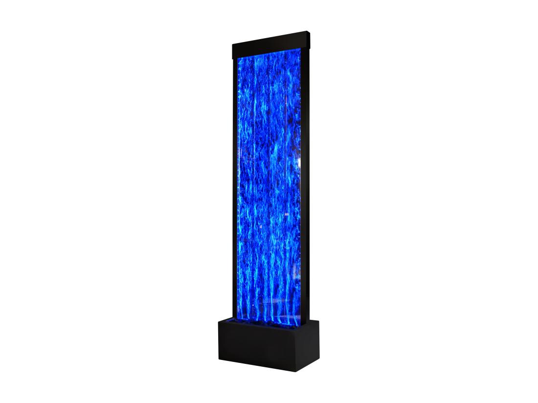 Vente Unique Mur De Bulles D'eau - LEDs à Couleurs Changeantes- H. 150 Cm - Noir - BLENNIE
