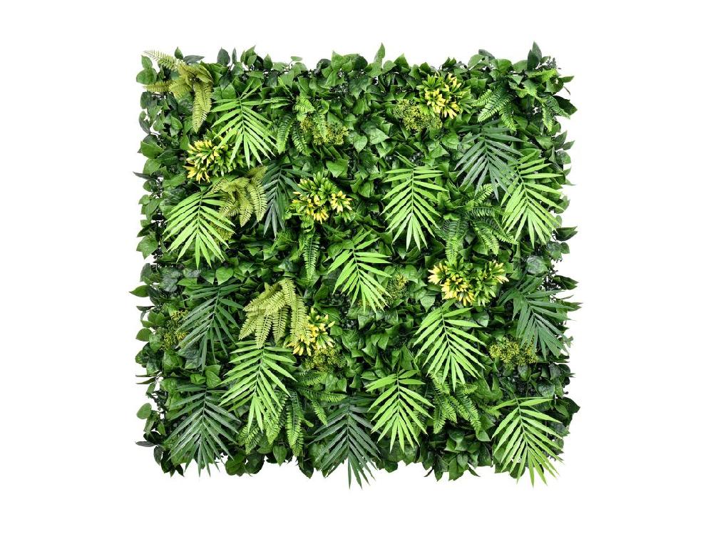 Vente Unique Mur Végétal Synthétique Vert - Pack De 1 M² - LUOCHUN