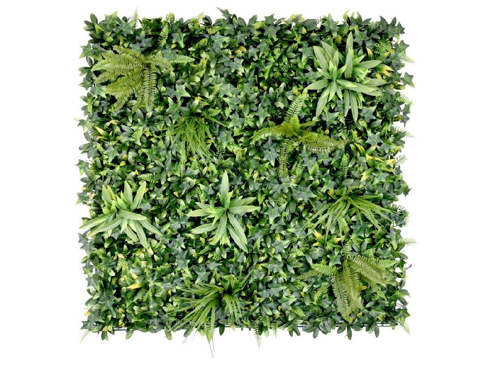 Vente Unique Mur Végétal Synthétique Vert - Pack De 1m² - DELVIN