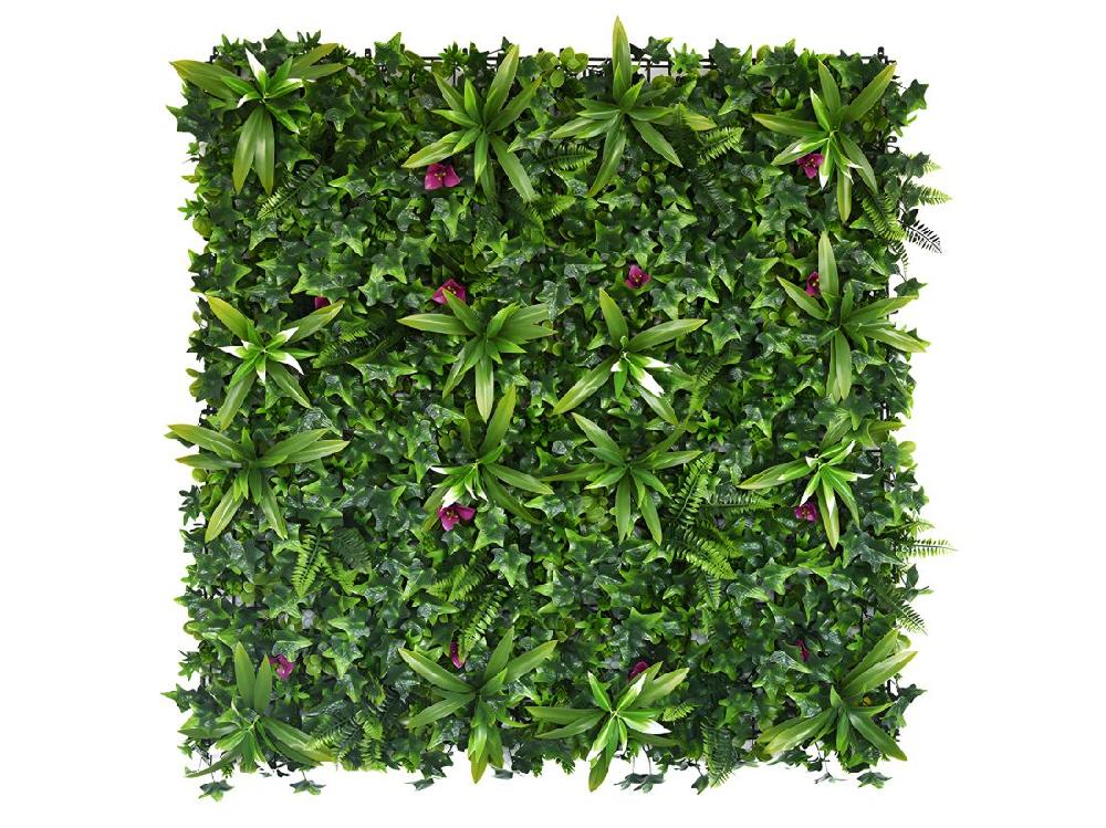 Vente Unique Mur Végétal Synthétique Vert - Pack De 1m² - IKAZ