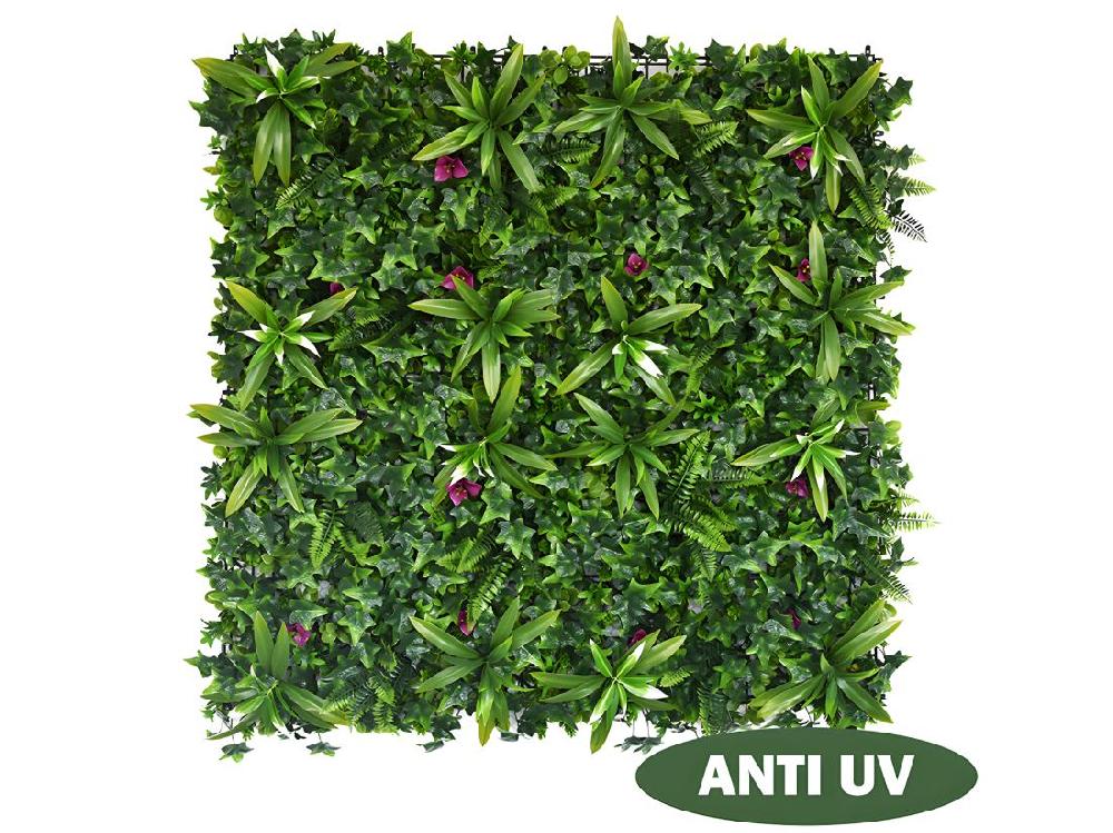 vente unique Mur végétal synthétique vert - pack de 1m² - IKAZ