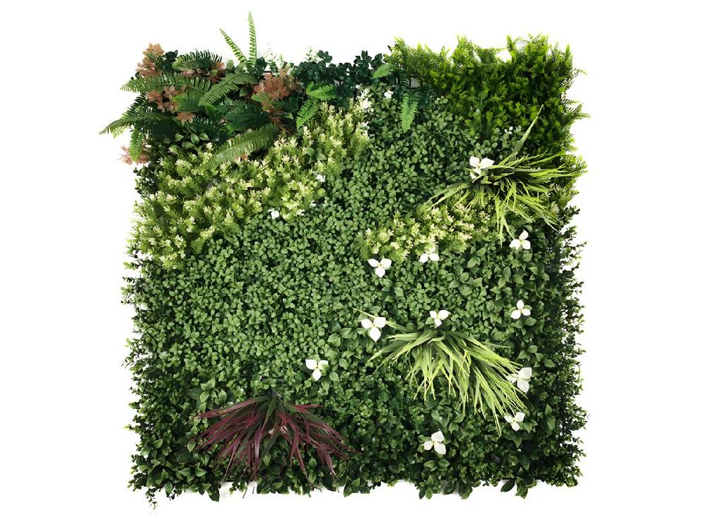 Vente Unique Mur Végétal Synthétique Vert - Pack De 1m² - LAHTI