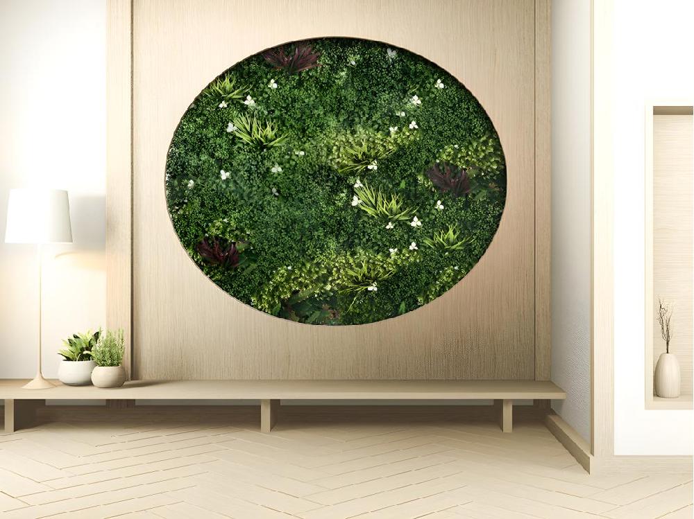 vente unique Mur végétal synthétique vert - pack de 1m² - LAHTI