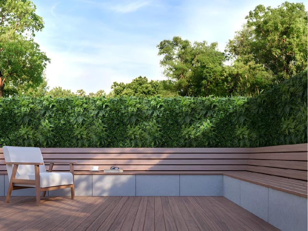 Vente Unique Mur Végétal Synthétique Vert - Pack De 1m² - MATCHA