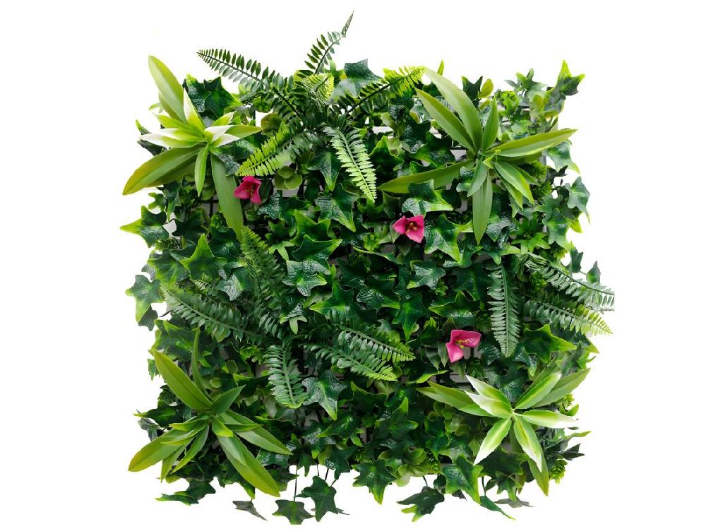 Vente Unique Mur Végétal Synthétique Vert - Pack De 3m² - IKAZ