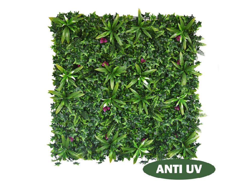 Vente Unique Mur Végétal Synthétique Vert - Pack De 3m² - IKAZ