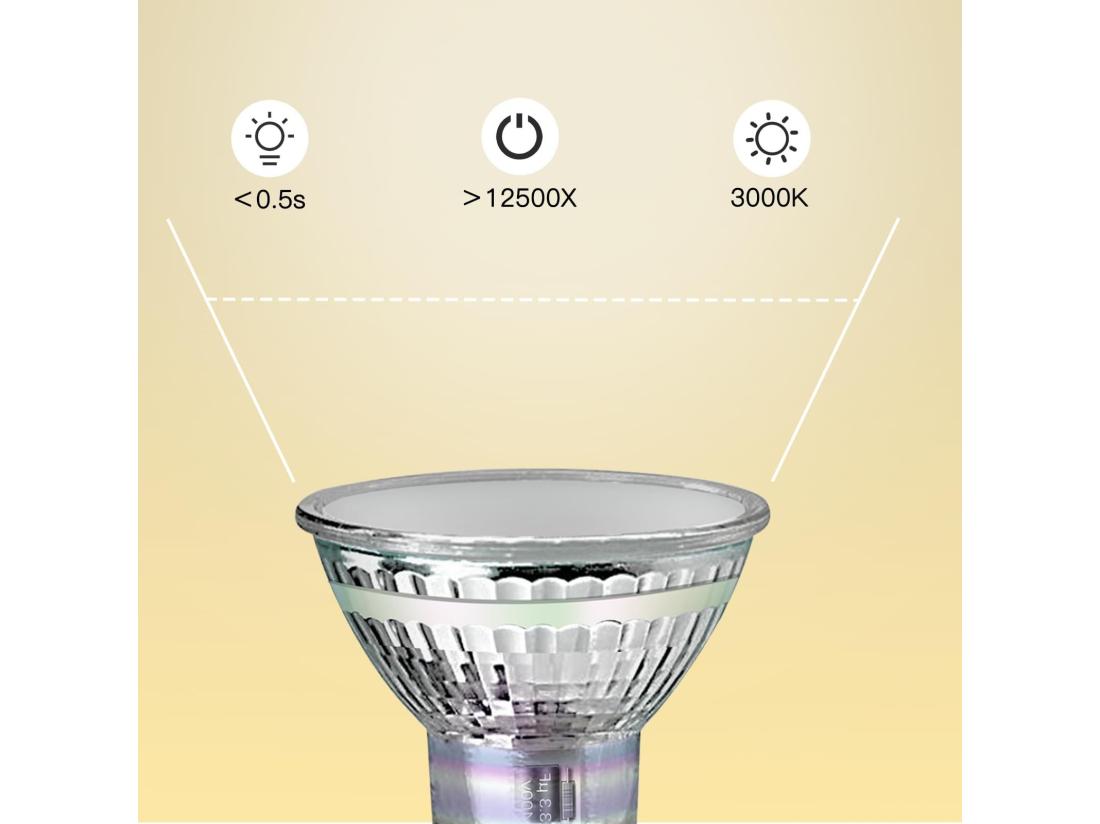 Vente Unique NETTLIFE Ampoule GU10 LED Blanc Chaud 3W 30W Lampe à économie D'énergie 3000K Angle De Faisceau 110°