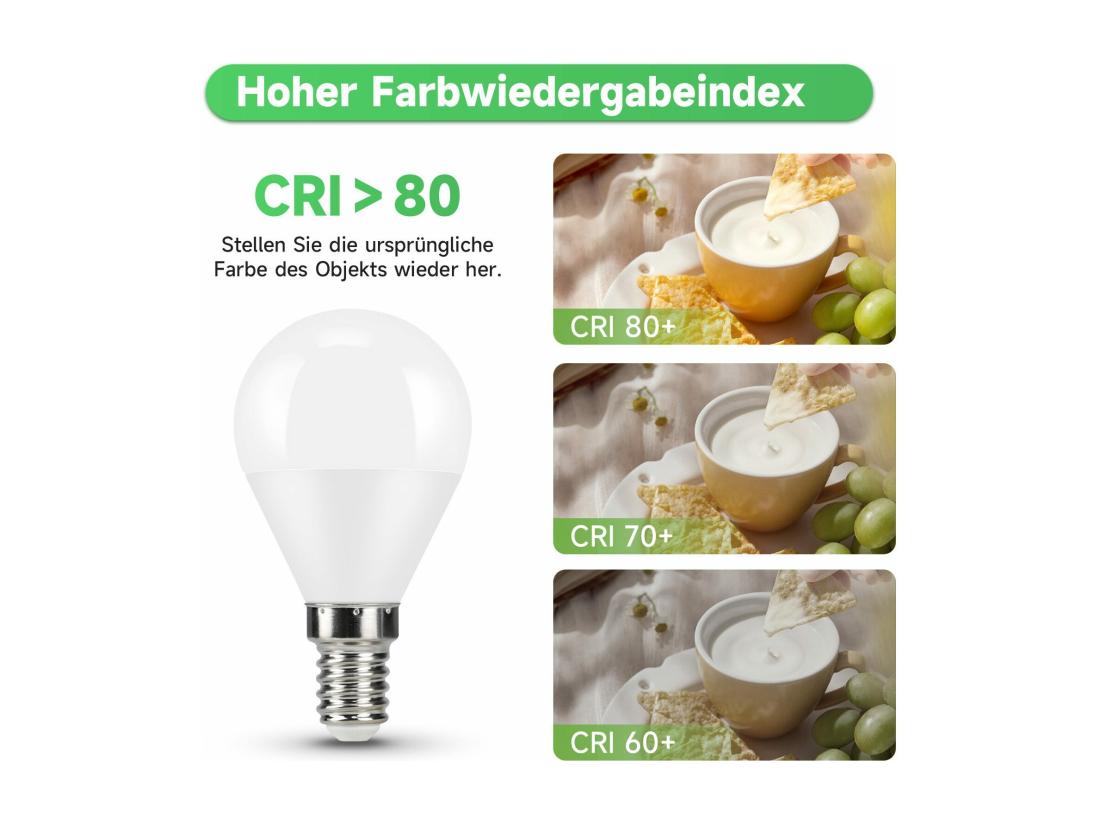 Vente Unique NETTLIFE Ampoule LED Ampoule LED 5W Angle De Faisceau De 240° Lampe à économie D'énergie Non Dimmable E14 6 Pièces