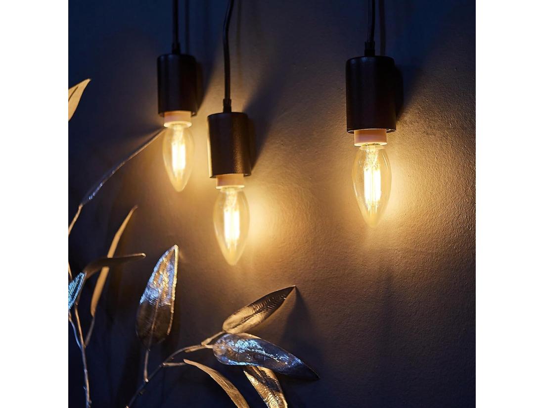Vente Unique NETTLIFE Ampoule LED E14 Blanc Chaud 6 Pièces 4W Lampe Bougie Filament Vintage 2700K
