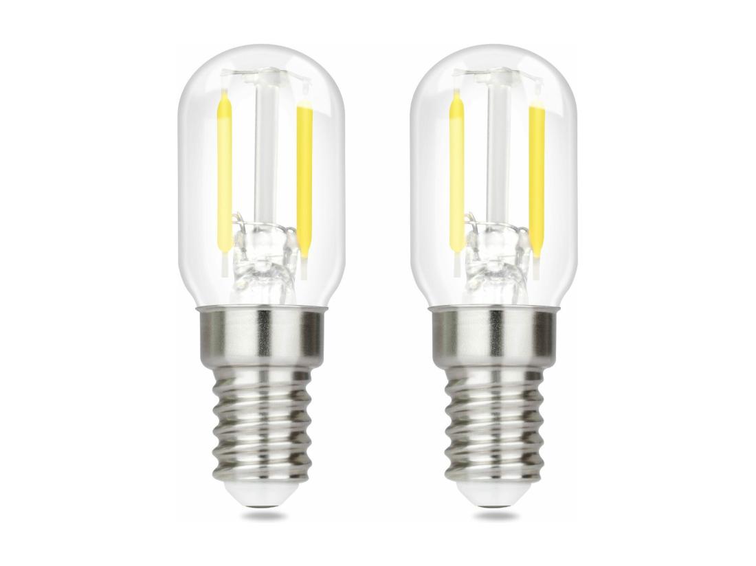 vente unique NETTLIFE Ampoules LED Ampoules LED E14 ampoules vintage T22 2W E14 2 pièces blanc froid 6000K