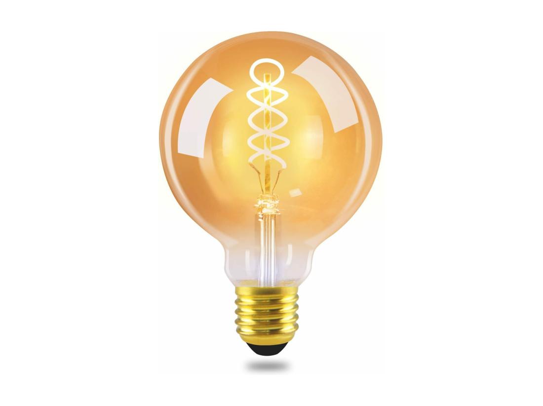 Vente Unique NETTLIFE Lot De 1 Ampoules LED E27 Ampoule G95 Vintage Blanc Chaud 4W 2200K Edison Ampoule Rétro à Filament Lampe à économie D'énergie Pour Maison