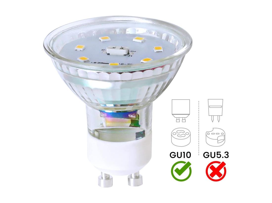 Vente Unique NETTLIFE Lot De 10 Ampoule LED GU10 Blanc Chaud 5W Remplace 50W économie D'énergie 3000K Angle De Faisceau 110° Non Dimmable Réflecteur Incandescent