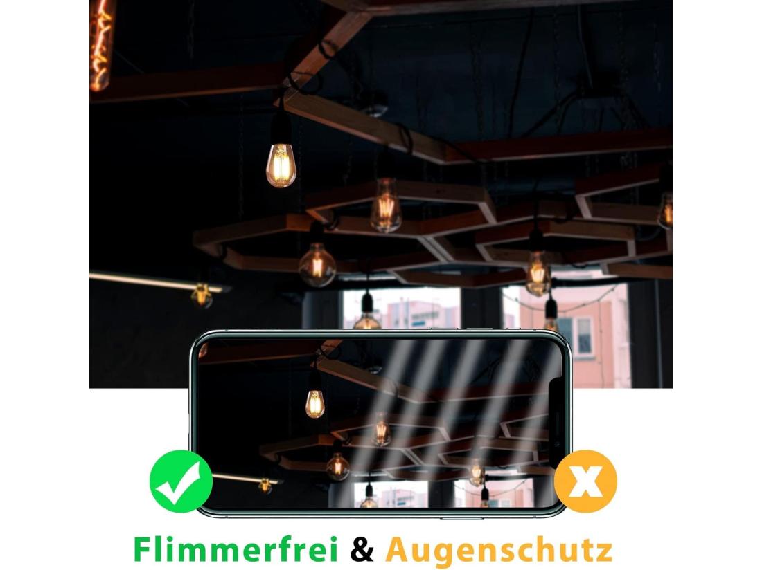 Vente Unique NETTLIFE Lot De 10 Ampoules LED E14 ST25 Blanc 2700K Chaud Ampoules 4W De Remplacement Pour Lampe Vintage 40W Rétro En Verre Nostalgique à Filament