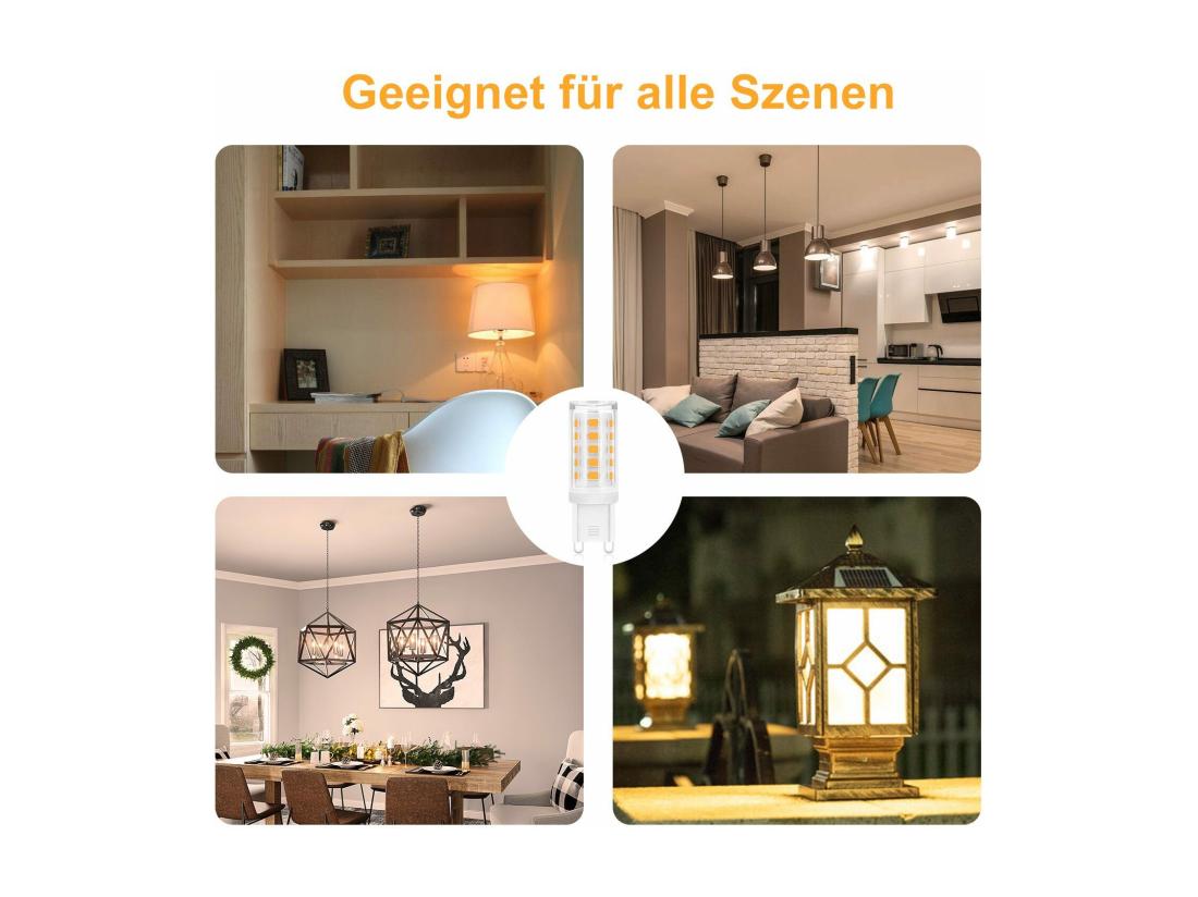 Vente Unique NETTLIFE Lot De 10 LED G9 Ampoule Blanc Chaud De 3W Remplacement Pour Lampe Halogène 28W 30W 40W Base Sans Scintillement économie Non Dimmable