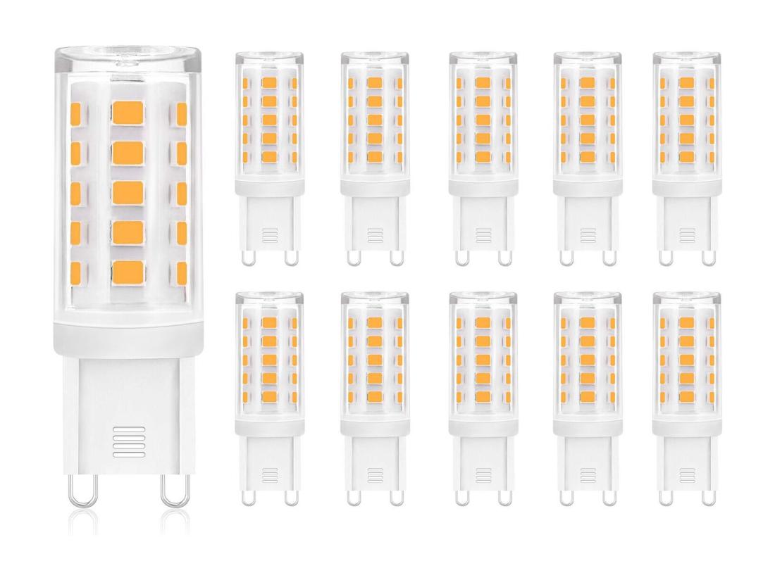 Vente Unique NETTLIFE Lot De 10 LED G9 Ampoule Blanc Chaud De 3W Remplacement Pour Lampe Halogène 28W 30W 40W Base Sans Scintillement économie Non Dimmable