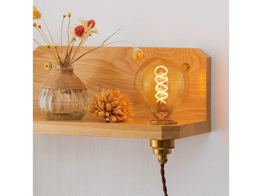 Vente Unique NETTLIFE Lot De 3 Ampoules LED E27 Vintage Ampoule Rétro Edison G80 4W Lampes Globe Décoratives à Filament Blanc Chaud 2200K Idéales Pour La Nostalgie