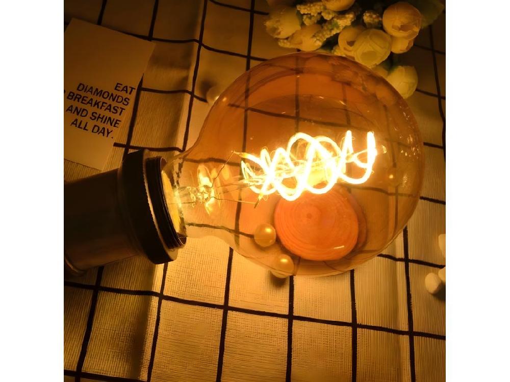 Vente Unique NETTLIFE Lot De 3 Ampoules LED E27 Vintage Ampoule Rétro Edison G80 4W Lampes Globe Décoratives à Filament Blanc Chaud 2200K Idéales Pour La Nostalgie