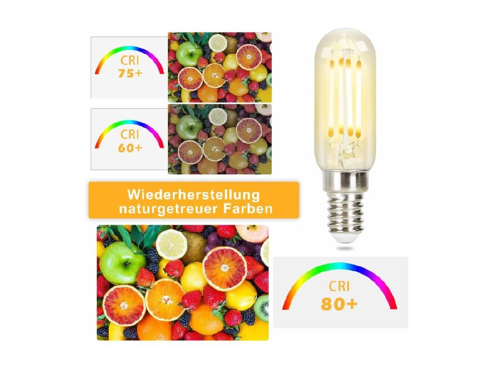 Vente Unique NETTLIFE Lot De 4 Ampoule LED E14 Lampe Vintage - T25 Blanc Chaud Filament Ampoule Edison 2700K 4W Blanc Chaud Ampoule