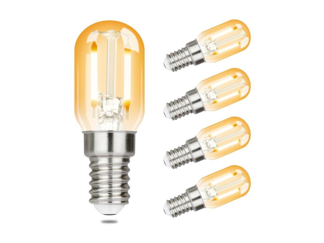 Vente Unique NETTLIFE Lot De 4 Ampoules LED E14 Blanc Chaud Lampes Vintage T22 2 W Rétro Edison à Douille 2700 K économie D'énergie Lampe De Non Variable