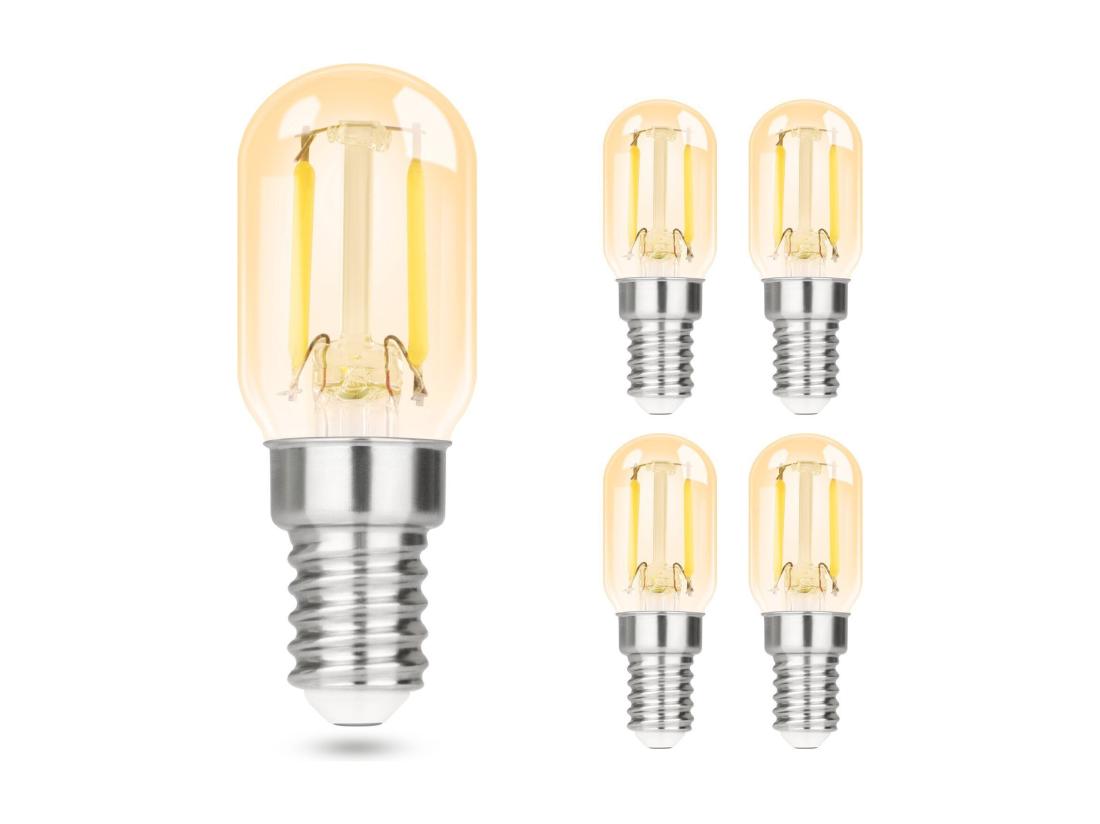 Vente Unique NETTLIFE Lot De 4 Ampoules LED E14 Blanc Froid Lampes Vintage T22 2W Rétro Edison 6000K économie D'énergie Douille De Lampe De Réfrigérateur