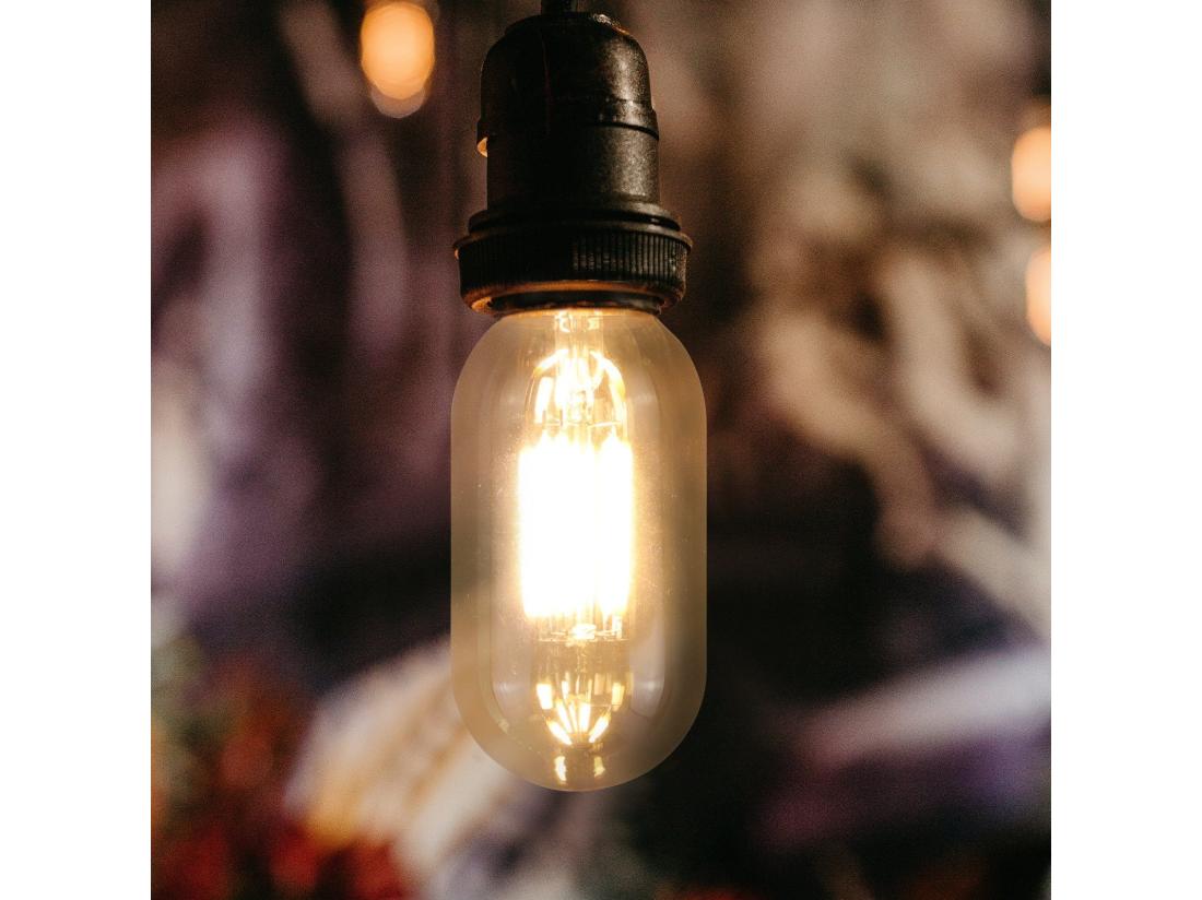 Vente Unique NETTLIFE Lot De 4 Ampoules LED E27 Blanc Chaud Vintage T45 4W 2700K Style Edison économie D'énergie Ampoules En Verre