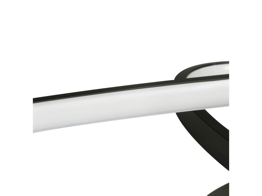 Vente Unique NETTLIFE Plafonnier LED Noir 75 W à Intensité Variable Avec Télécommande Intérieur Moderne Pour Salon Chambre Cuisine Salle à Manger Et Bureau